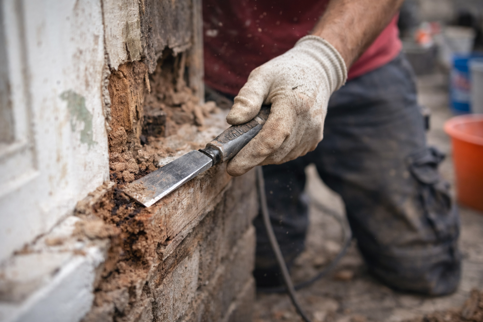 Houtrot herstel werkzaamheden